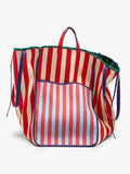 Bolso Tote Canvas Reversible A Rayas