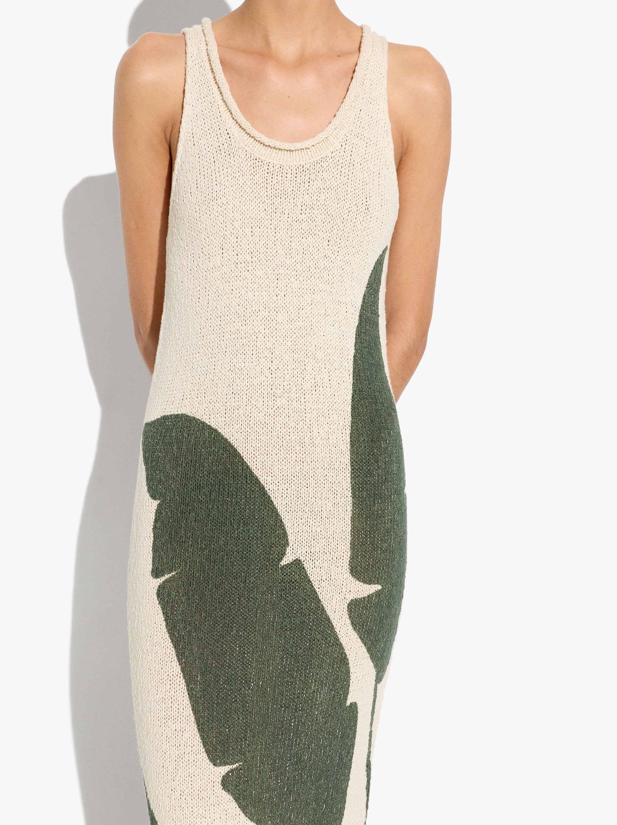 Vestido De Punto Con Estampado