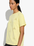 Camiseta Bordado Perforado 100% Algodón