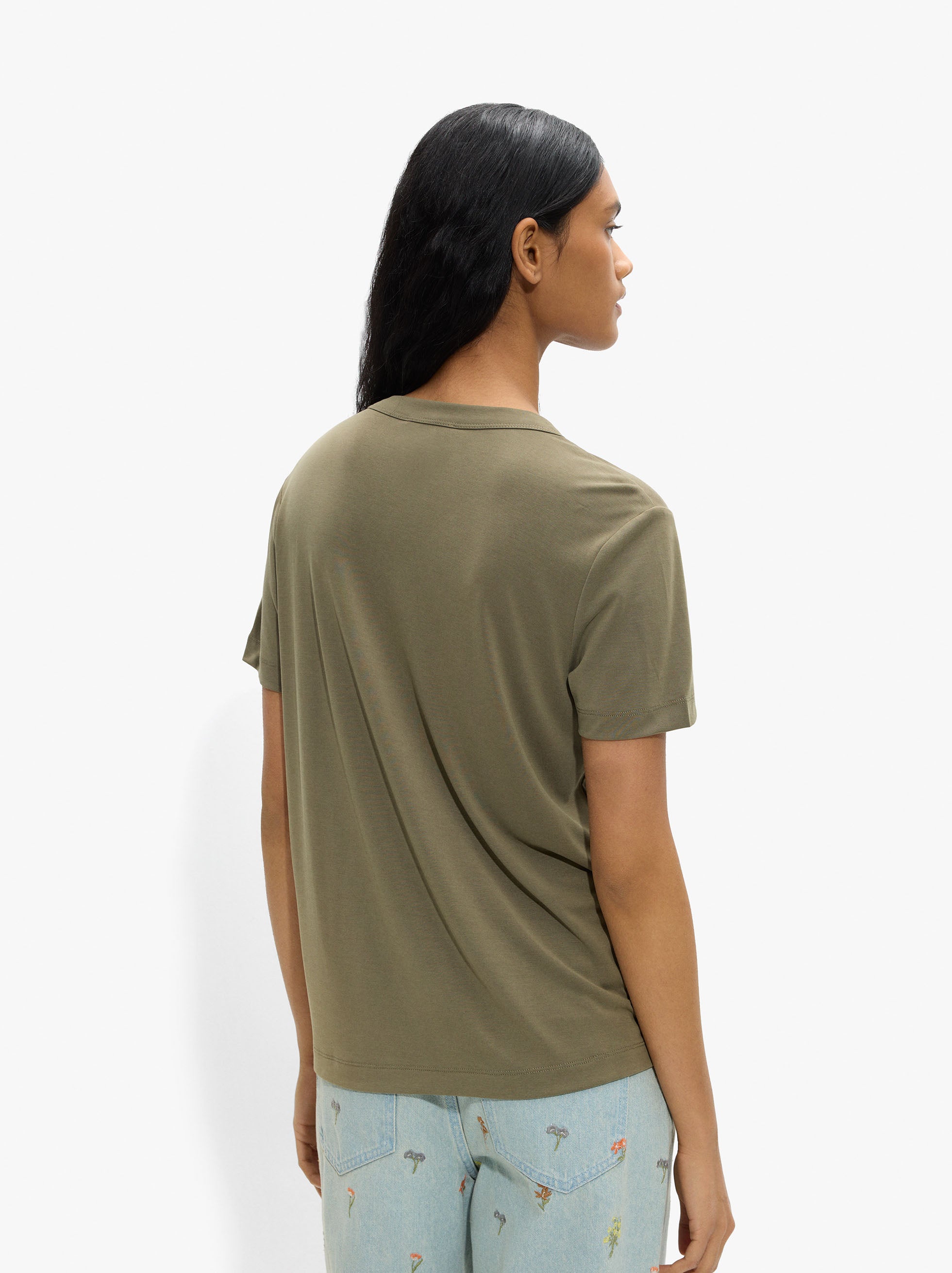 Camiseta De Escote En Pico