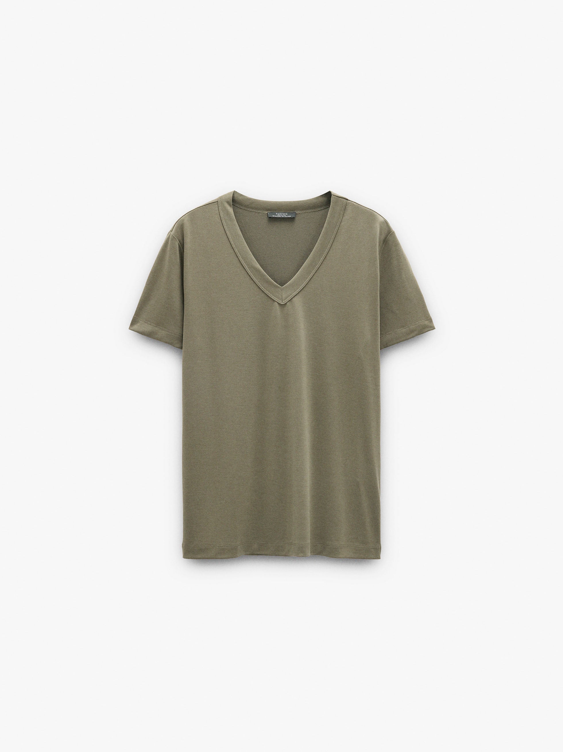 Camiseta De Escote En Pico