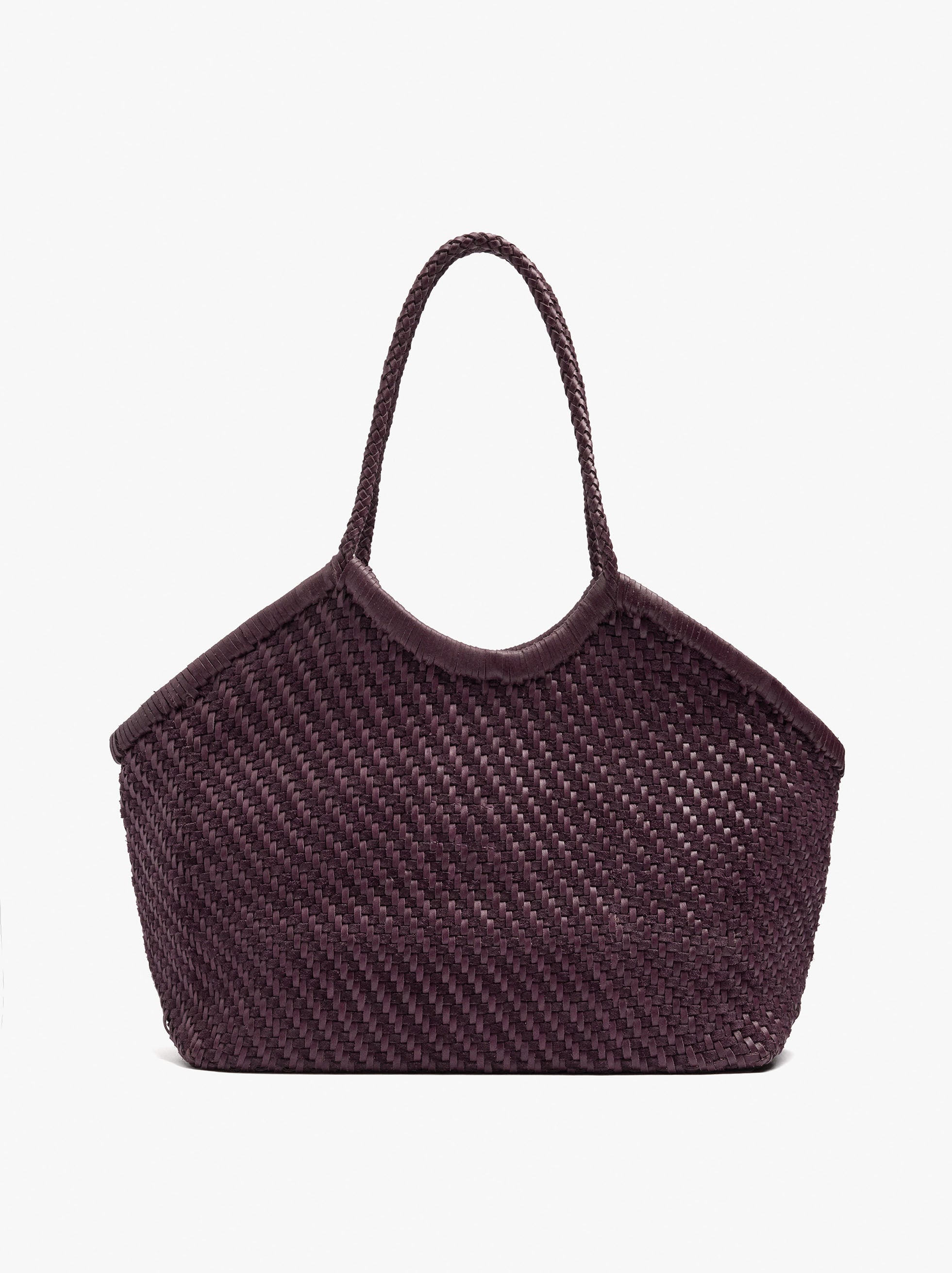 Bolso Shopper De Piel Trenzada