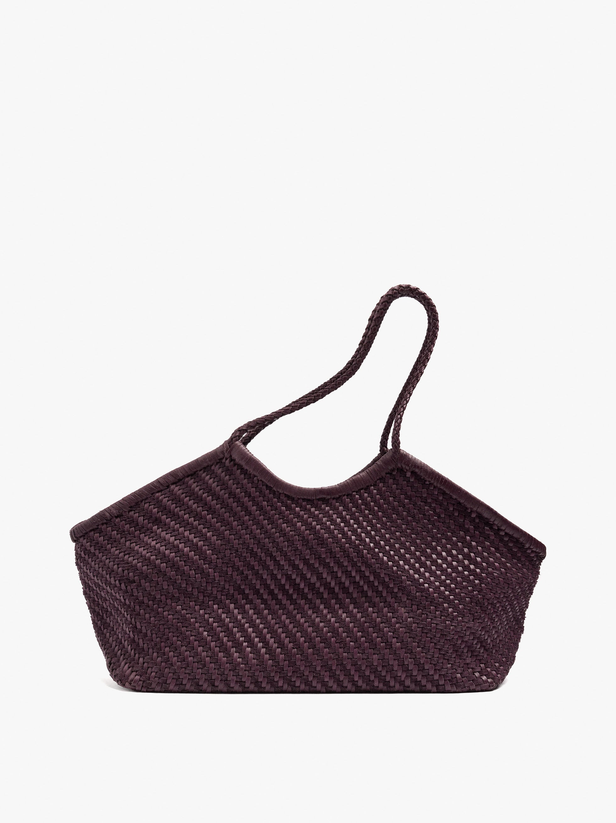 Bolso Shopper De Piel Trenzada