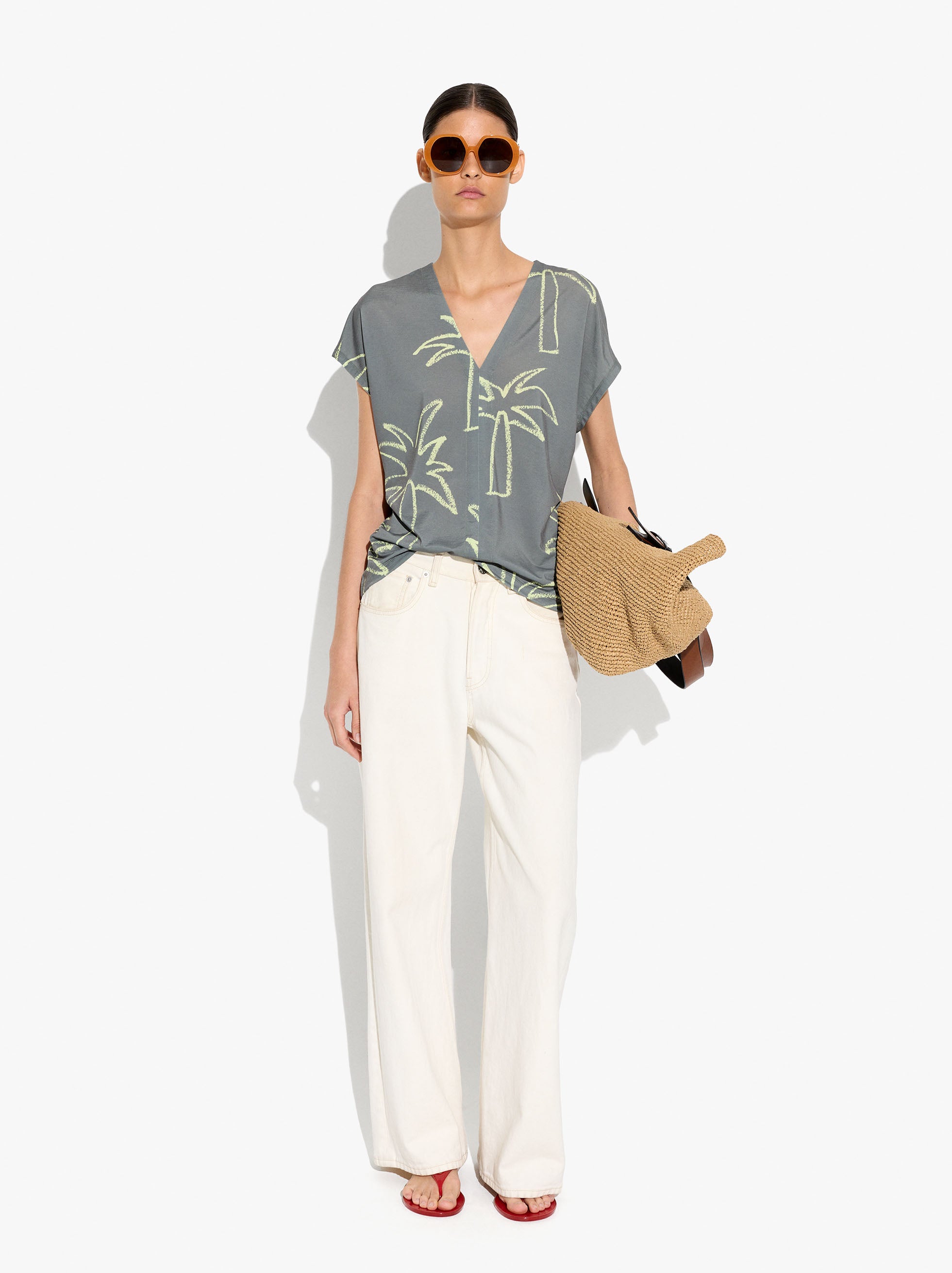 Blusa Fluida Estampada