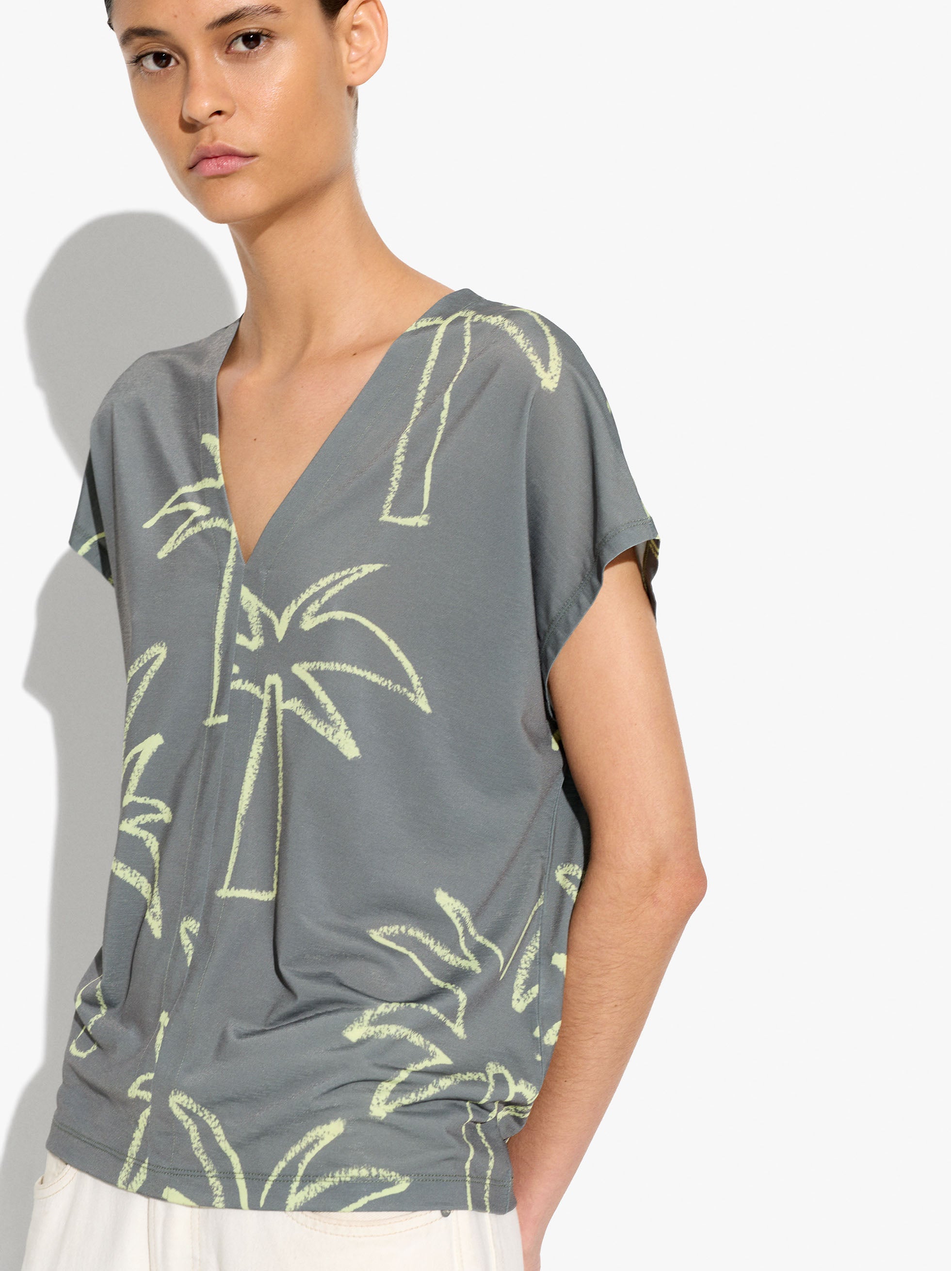 Blusa Fluida Estampada