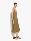 Vestido Midi Liso Y Fluido