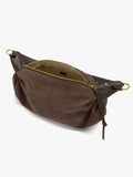 Bolso De Hombro Efecto Piel Con Flecos