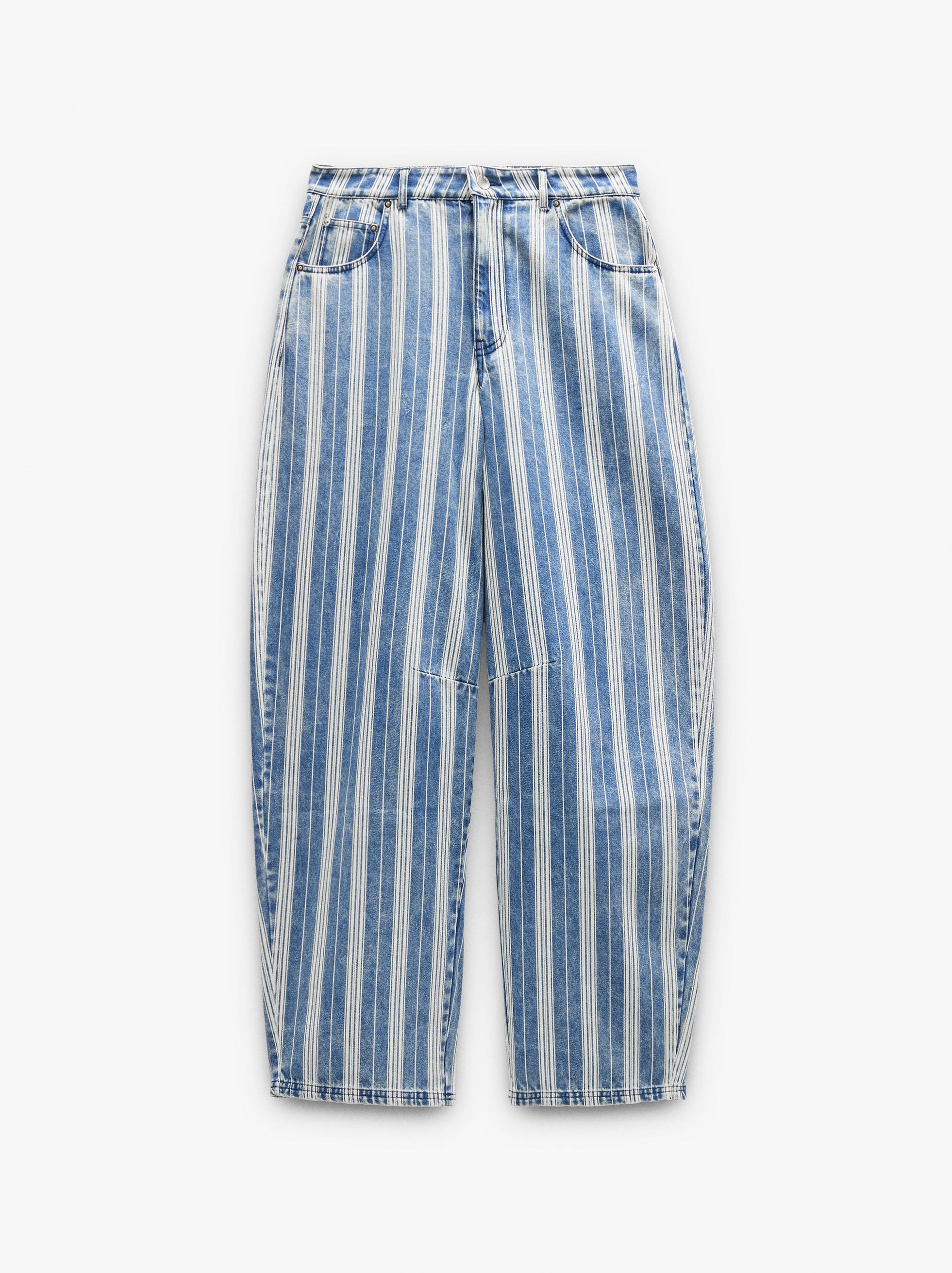 Pantalón De Vaquero Con Rayas De Algodón