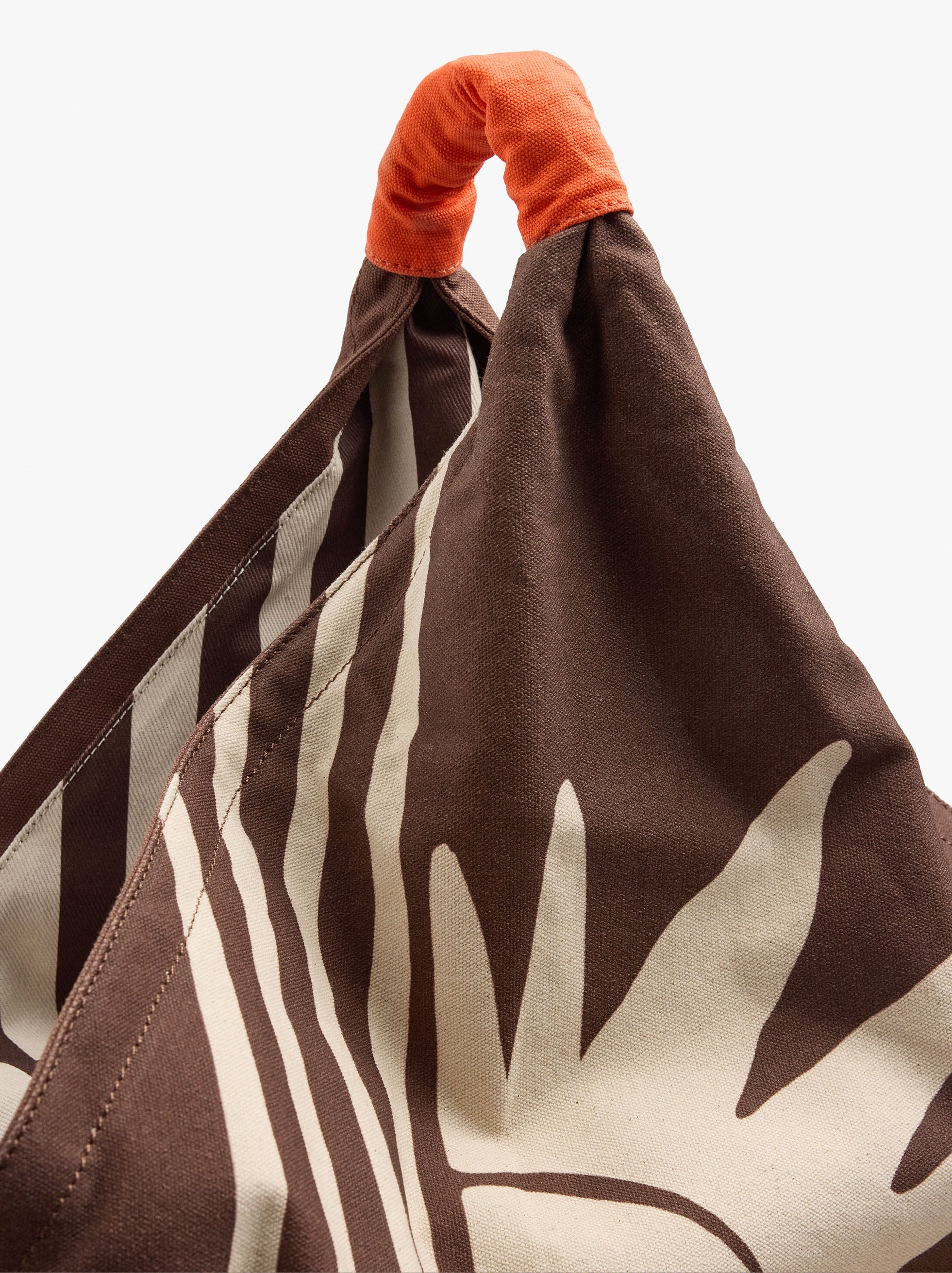 Bolso De Mano Canvas Con Estampado