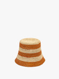 Sombrero Bucket A Rayas De Rafia