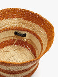 Sombrero Bucket A Rayas De Rafia