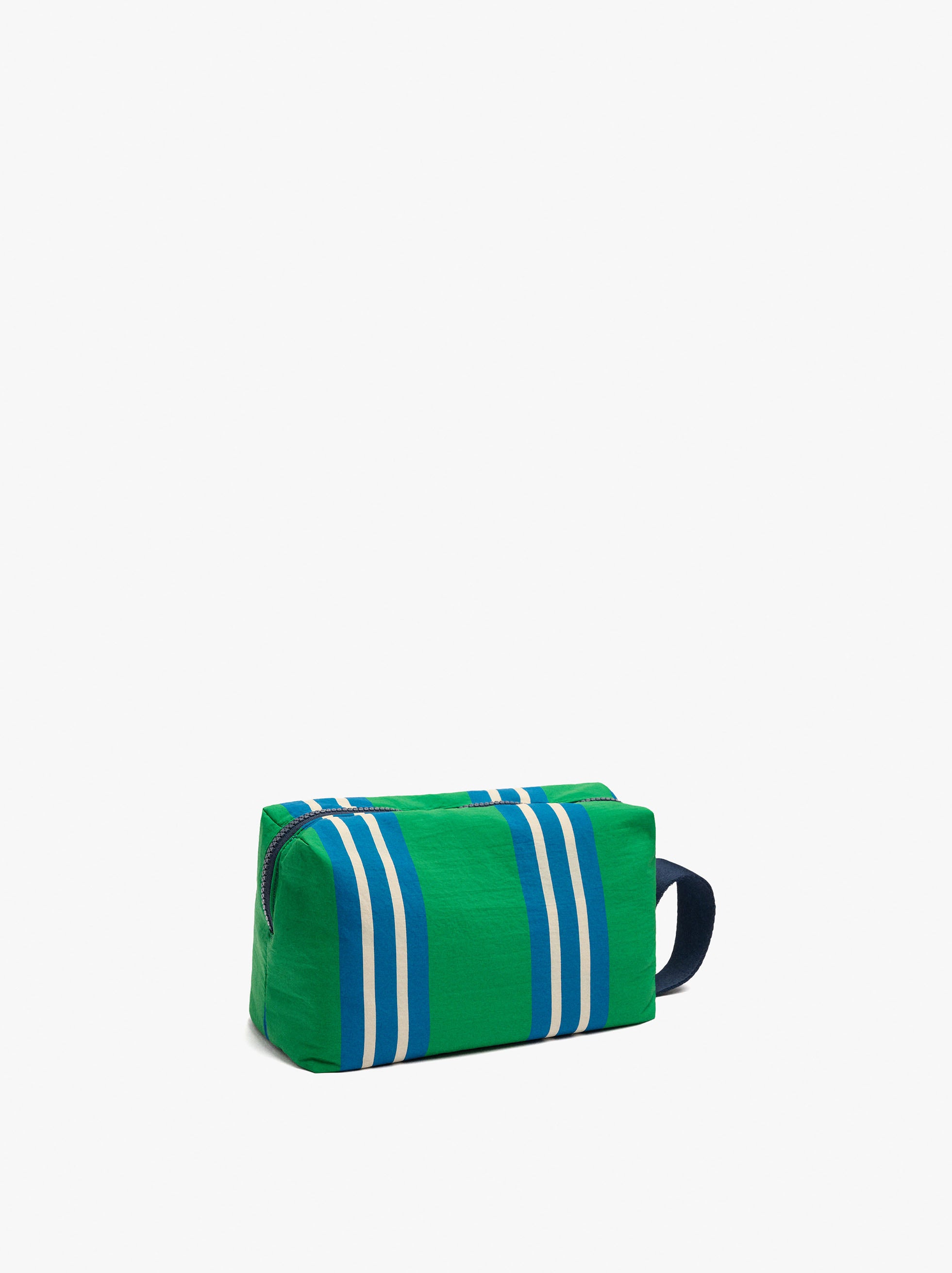Bolsa Para Cosméticos Con Rayas De Nylon