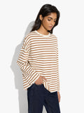 Camiseta De Algodón Con Rayas