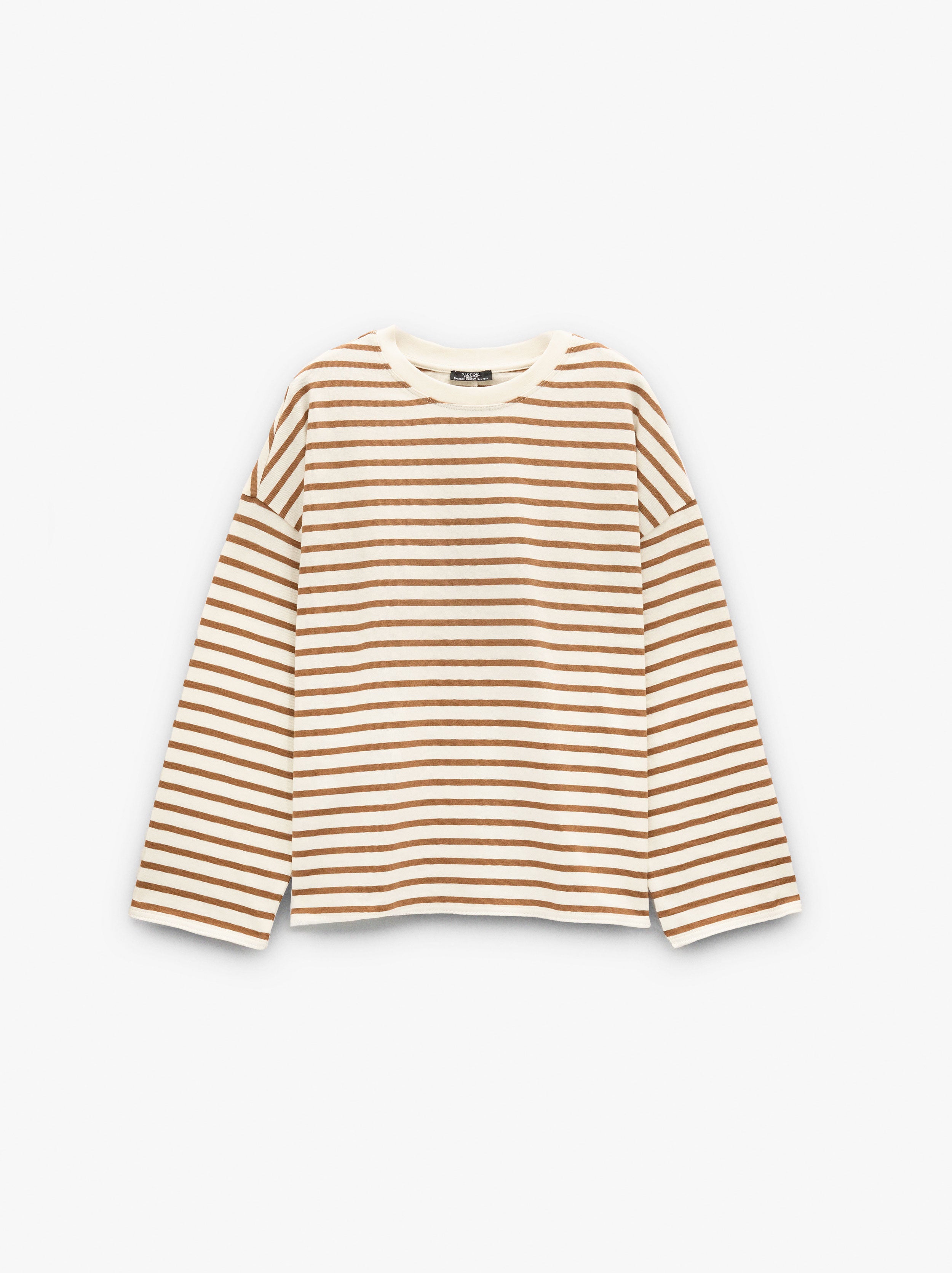 Camiseta De Algodón Con Rayas