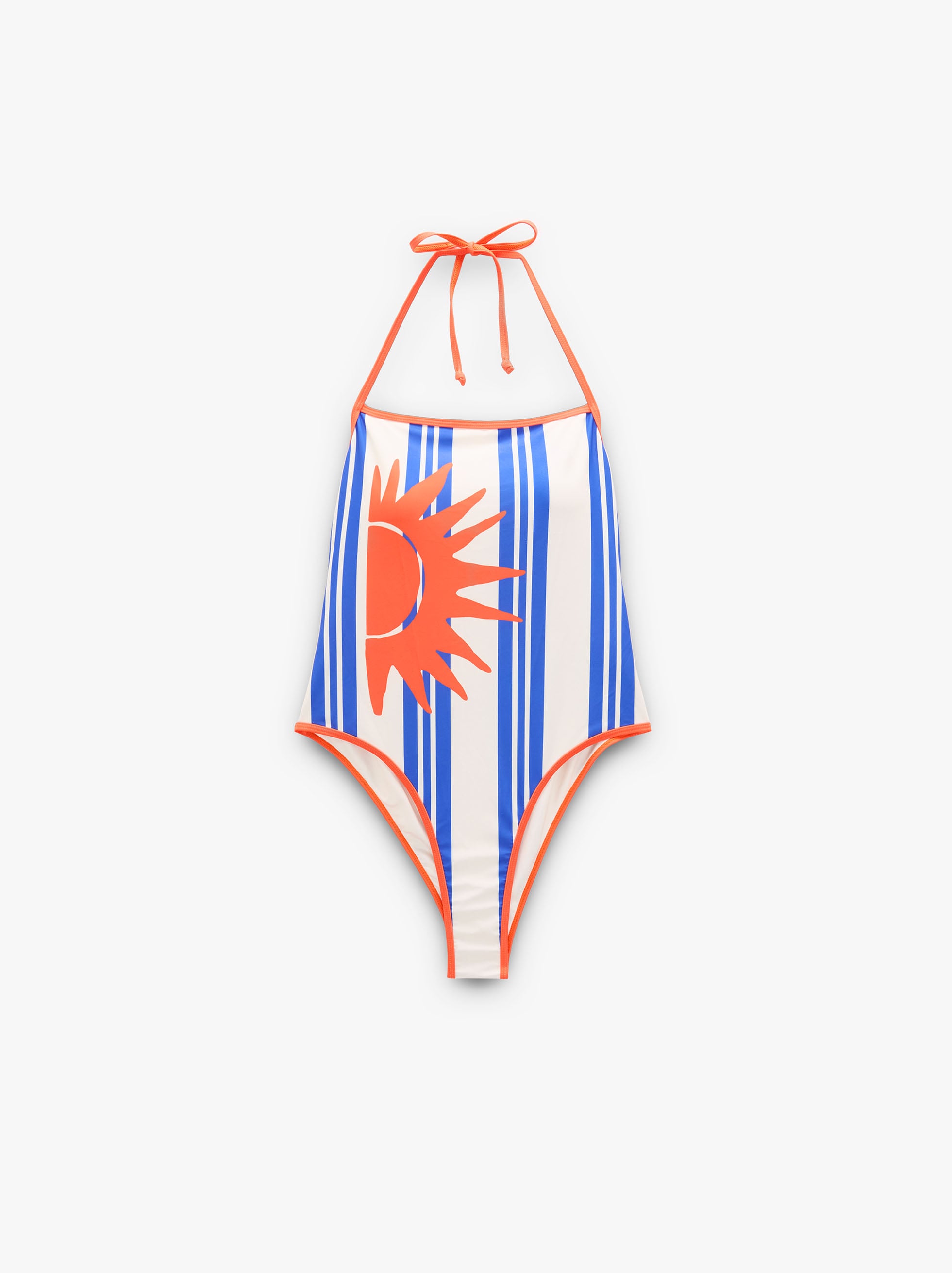Bañador A Rayas Estampado De Sol