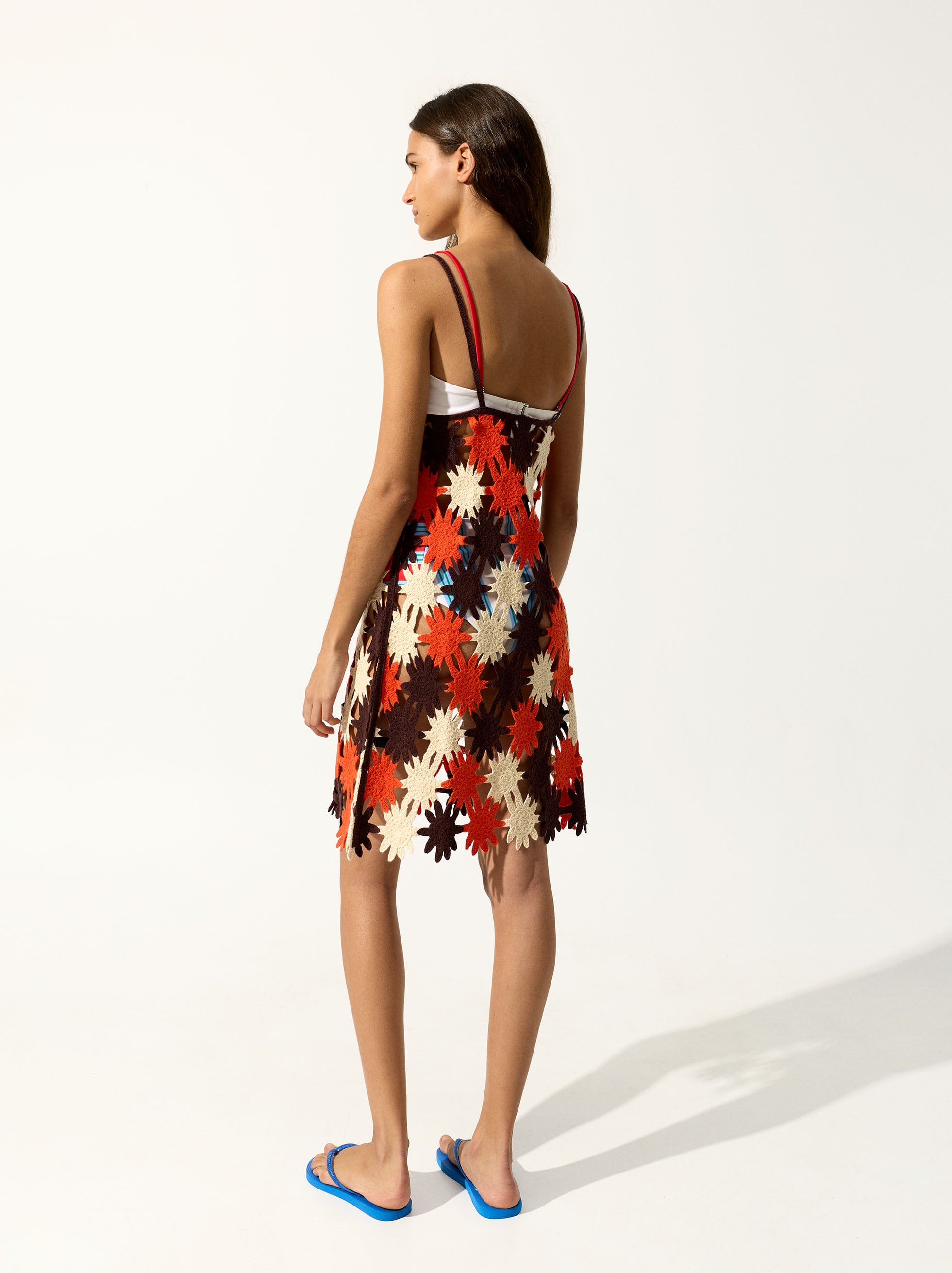 Vestido De Punto Abierto Croché