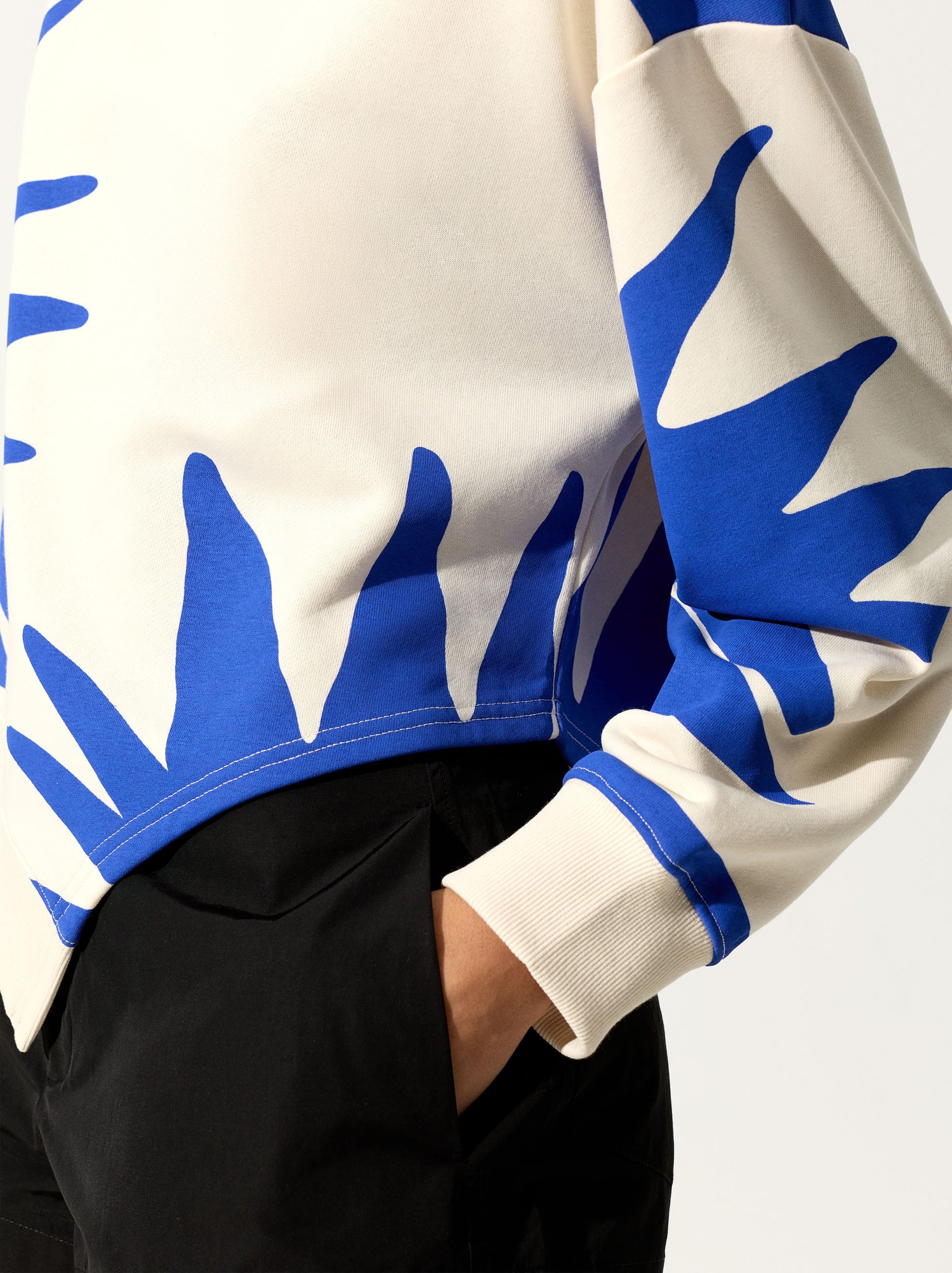 Sudadera Estampada De Algodón