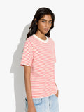 Camiseta De Algodón Con Rayas