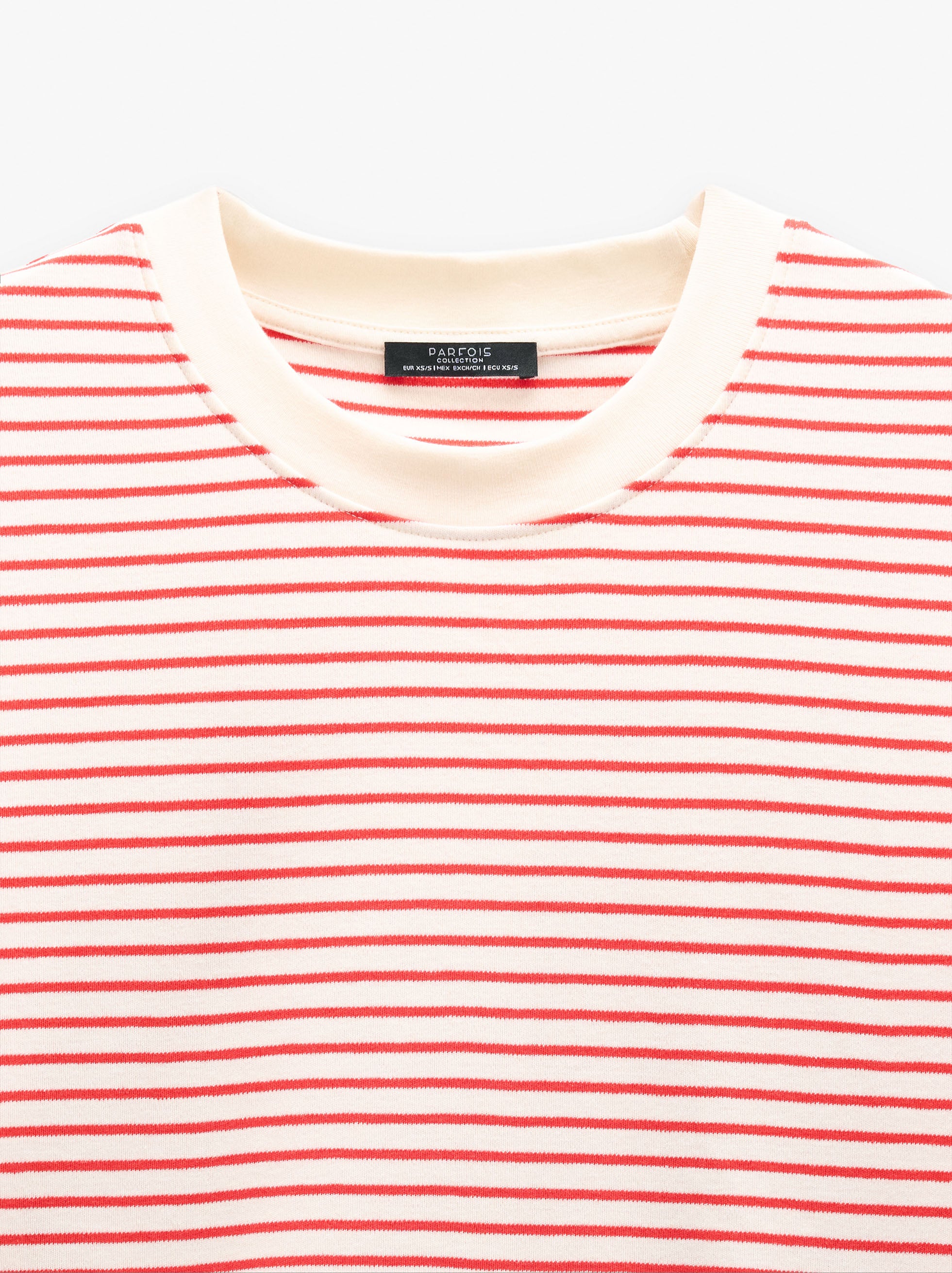 Camiseta De Algodón Con Rayas