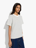 Camiseta De Algodón Con Rayas