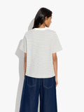 Camiseta De Algodón Con Rayas