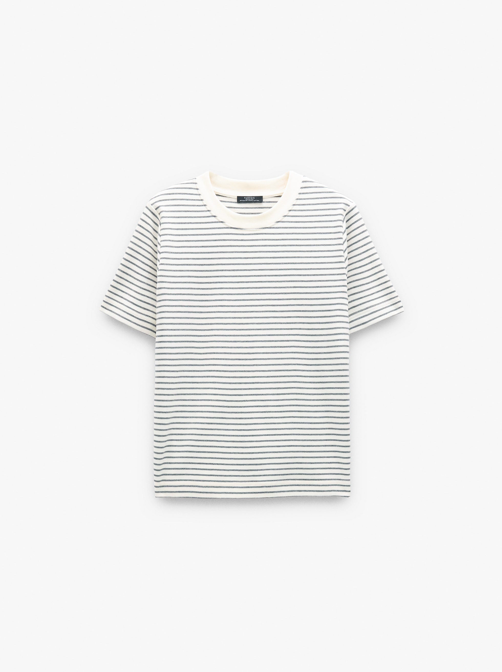 Camiseta De Algodón Con Rayas