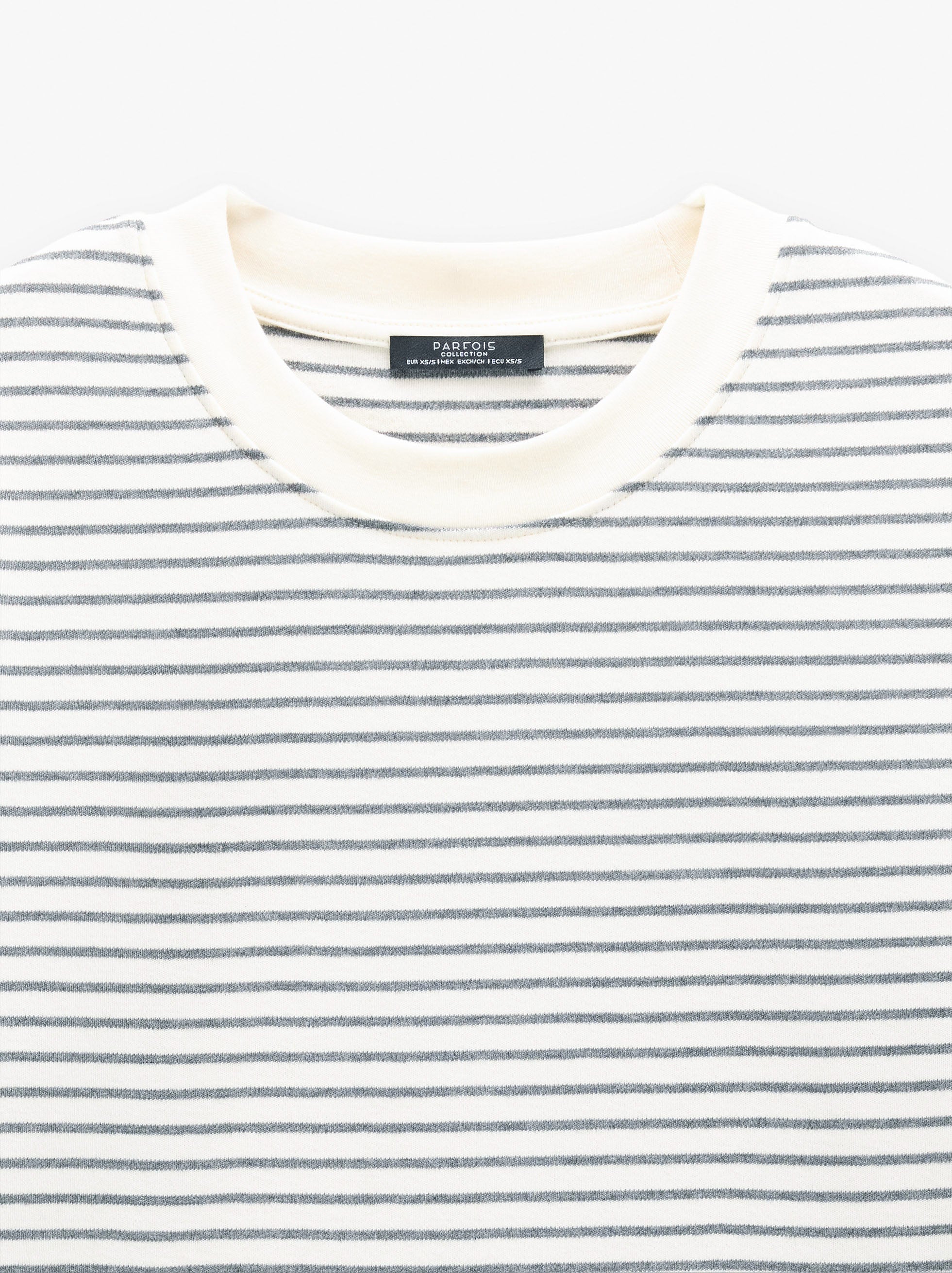 Camiseta De Algodón Con Rayas