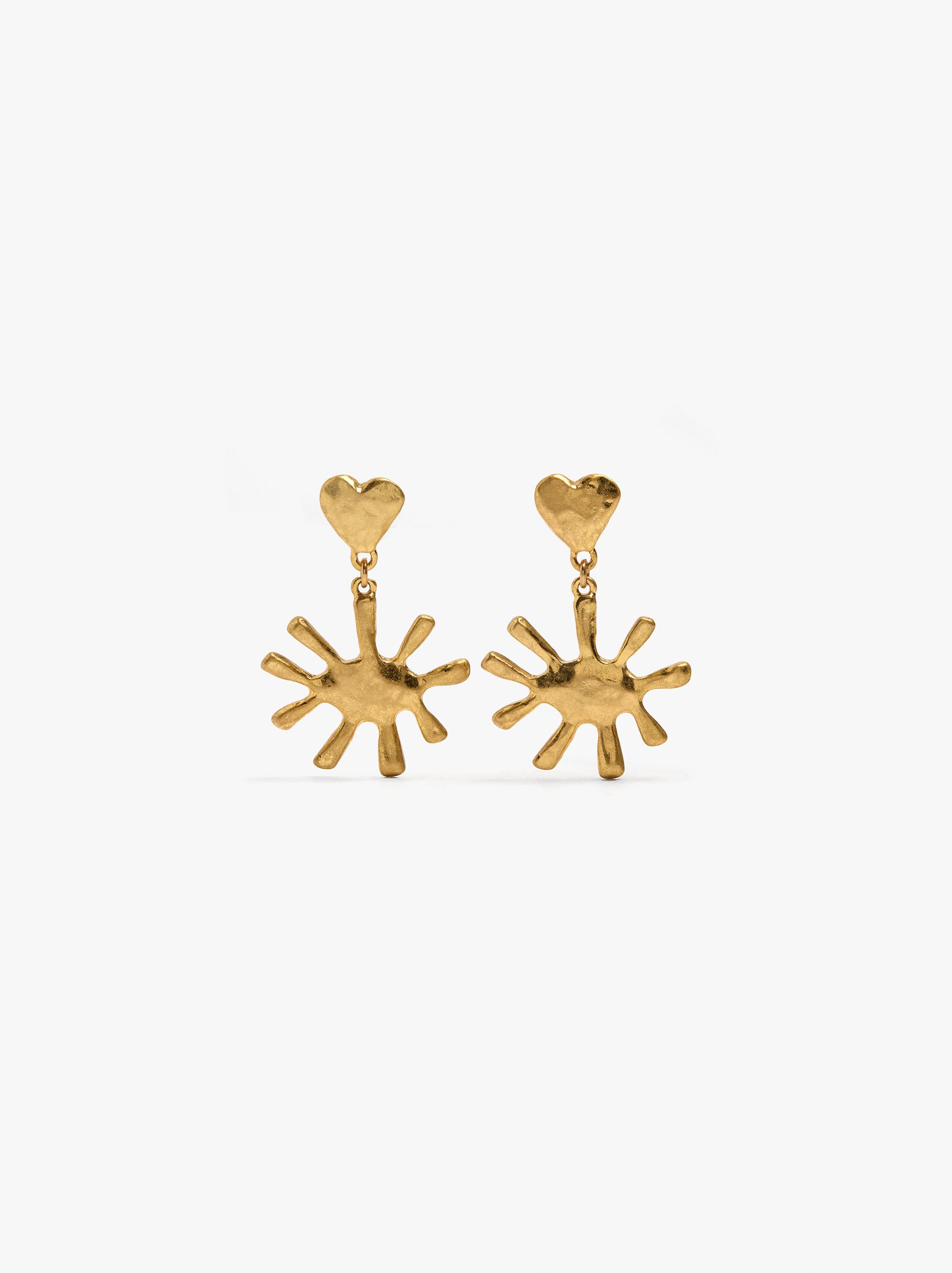 Pendientes Erizos De Mar Con Corazón