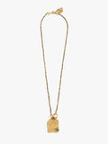 Collar De Cuentas Con Colgante Cuadrado