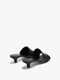 Sandalias De Piel Con Tacón Y Tira Ancha