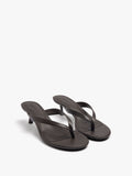 Sandalias De Piel Con Tacón Kitten