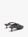 Sandalias De Piel Con Tacón Kitten
