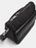 Bolso Bandolera De Nylon Con Bolsillo De Solapa